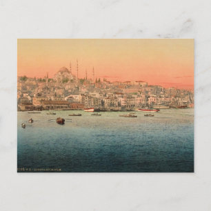Istanbul - Aussicht von der Brücke aus Postkarte