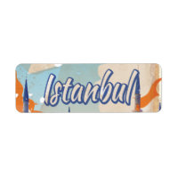 Istanbul Aya Sophia Moschee Vintage Reiseplakat