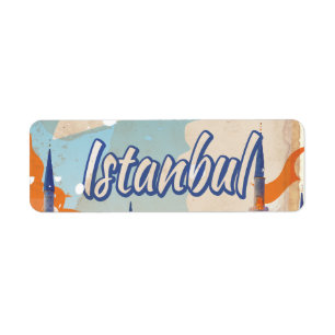 Istanbul Aya Sophia Moschee Vintage Reiseplakat