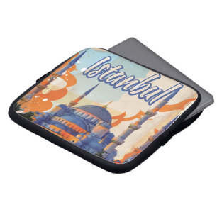 Istanbul Aya Sophia Moschee Vintage Reiseplakat Laptopschutzhülle