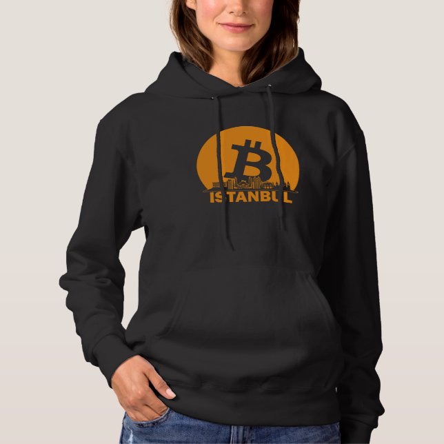 Istanbul Bitcoin Maximalist  Bitcoin Istanbul Skyl Hoodie (Vorderseite)