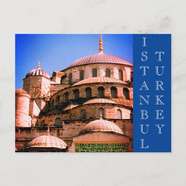 istanbul-blaue Moschee Postkarte (Vorderseite)