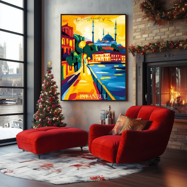 Istanbul Blue Moschee im Abstrakten favistischen S Poster (Von Creator hochgeladen)