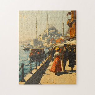 Istanbul Blue Mosque Vintag Puzzle