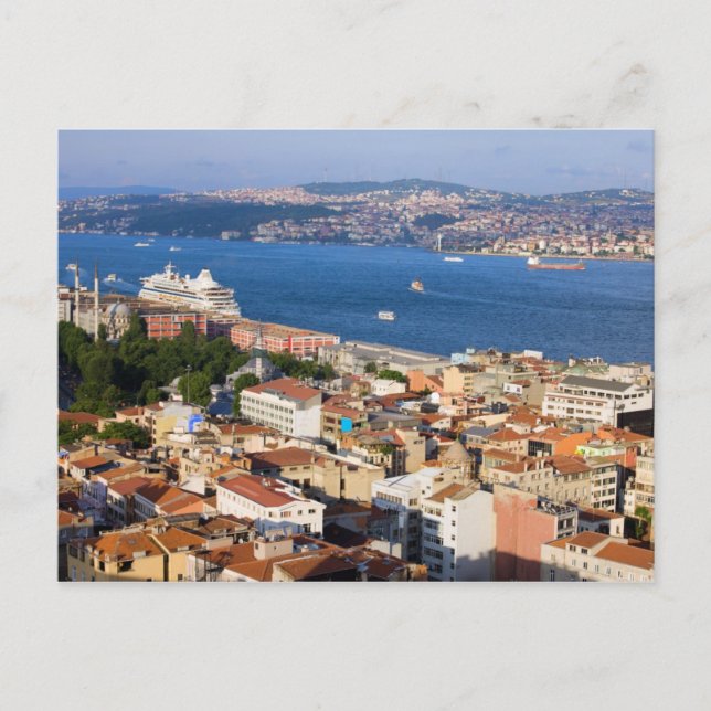 Istanbul Cityscape Postkarte (Vorderseite)