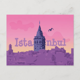 Istanbul farbenfrohe Postkarte