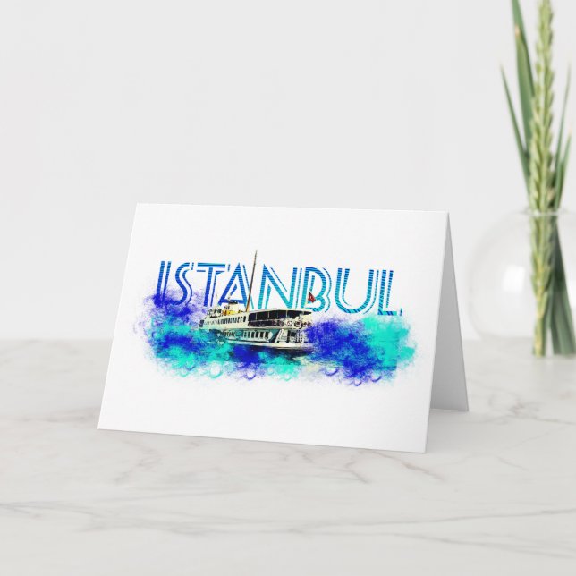 Istanbul Feiertagskarte (Vorderseite)