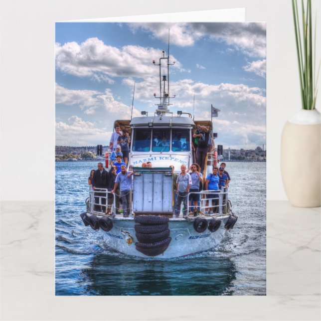 Istanbul Ferry Boat Bosphorus Karte (Vorderseite)