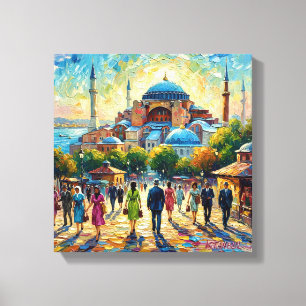 Istanbul Hagia Sophia Wasserfront Wohneinrichtung Leinwanddruck