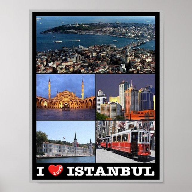 Istanbul - I Liebe - Türkei - Poster (Vorne)