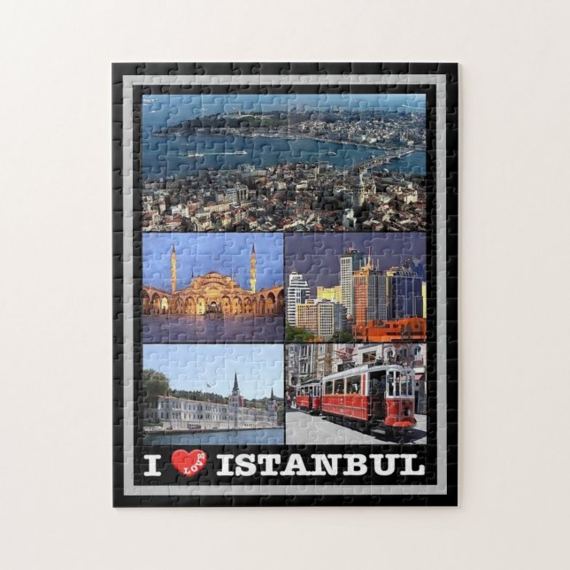 Istanbul - I Liebe - Türkei - Puzzle (Vertikal)
