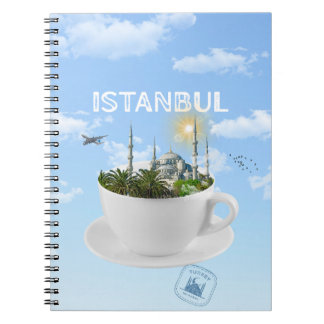 Istanbul im Teacup - Skyline - Türkisches Geschenk Notizblock