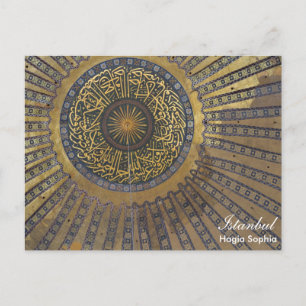 Istanbul - Kuppel der Postkarte von Hagia Sophia