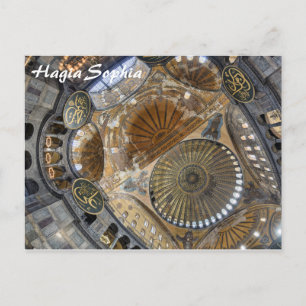 Istanbul - Kuppel der Postkarte von Hagia Sophia