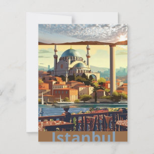 Istanbul Reise Postkarten Kunst, Istanbul Türkei P