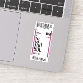 Istanbul Reiseticket Aufkleber