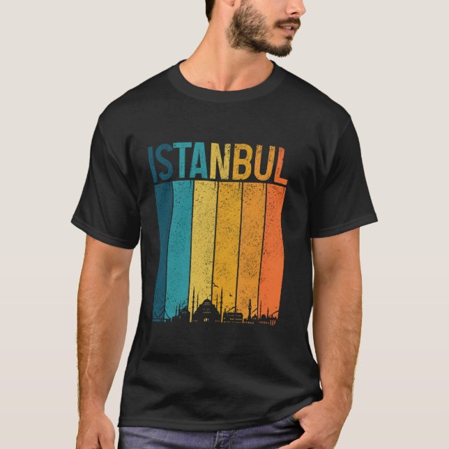 Istanbul Skyline Türkei Türkischer Pride Souvenir  T-Shirt (Vorderseite)