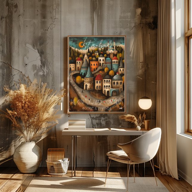 Istanbul: The City of Two Continents - Whimsical  Poster (Von Creator hochgeladen)