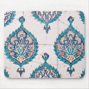 Istanbul-Truthahnfliesenblumenmosaikbeschaffenheit Mousepad
