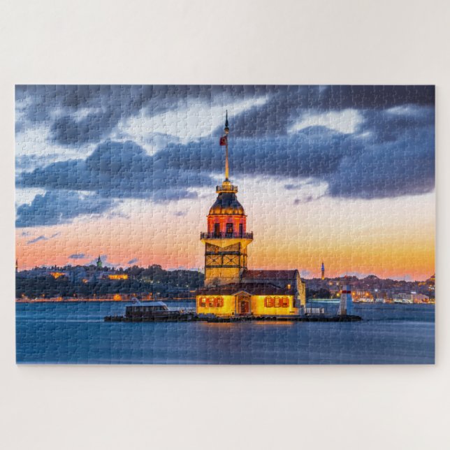 Istanbul, Türkei - Barockmoschee von Ortakoy Jigsa Puzzle (Horizontal)