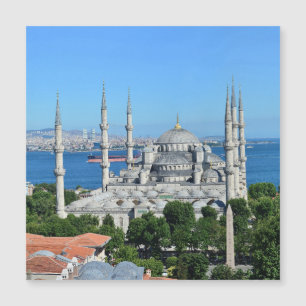 Istanbul Türkei Blaue Moschee Architektur Tagesans Magnetkarte