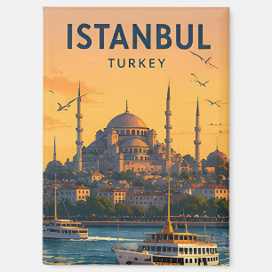 🕌 Istanbul Türkei Blaue Moschee und Bosporus-Blic Magnet