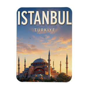 🕌 Istanbul Türkei Blaue Moschee und Bosporus-Blic Magnet