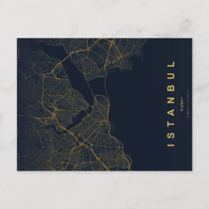Istanbul Türkei Karte Minimal