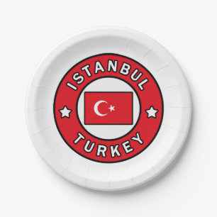 Istanbul Türkei Pappteller