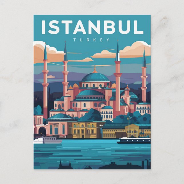Istanbul Türkei Postkarte (Vorderseite)