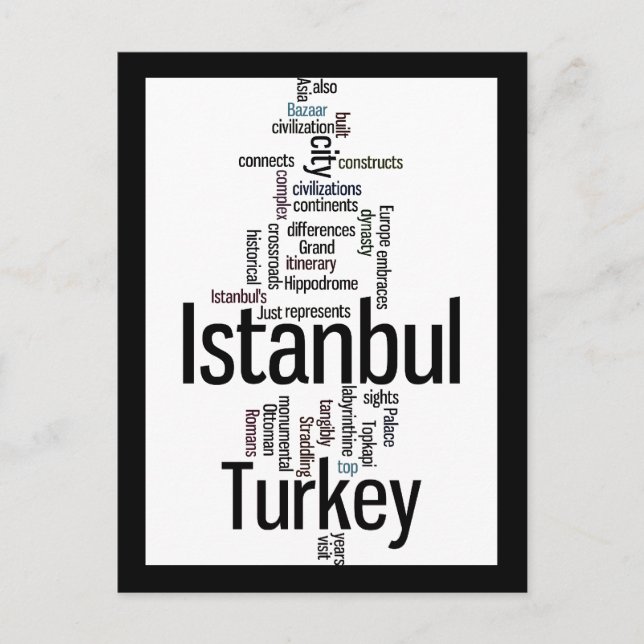 Istanbul Türkei Postkarte (Vorderseite)