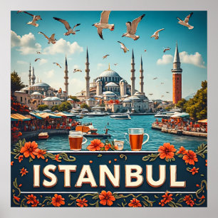 🧲 Istanbul Türkei Reise Erinnerung Für Reisende � Poster