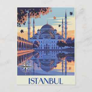 Istanbul, Türkei Reise Feiertagspostkarte