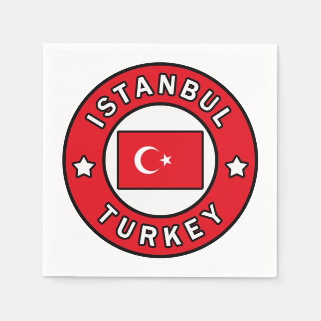 Istanbul Türkei Serviette (Vorderseite)