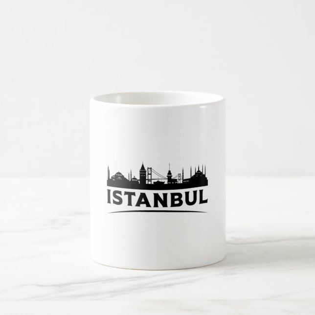 Istanbul Türkei Stadtbild Skyline Geschenkidee Kaffeetasse (Mittel)