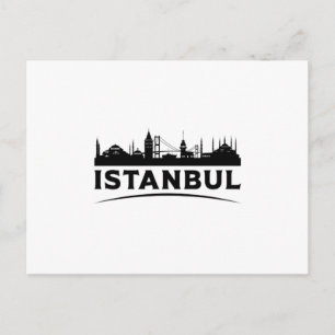 Istanbul Türkei Stadtbild Skyline Geschenkidee Postkarte