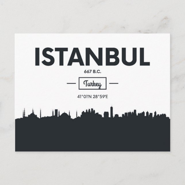 Istanbul, Türkei | Städtekoordinatoren Postkarte (Vorderseite)