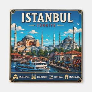 🧲 Istanbul Türkei Urlaubsandenken Für Reisen 🧲 Magnet