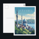 Istanbul Türkei Vintag Bekannter Reiseort Postkarte<br><div class="desc">Istanbul Türkei Vintag Bekannter Reiseort</div>