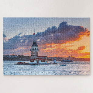 Istanbul, Turkey - baroque mosque of Ortakoy Jigsa Puzzle