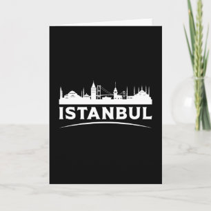 Istanbul Turkey City Cityscape Skyline Funny Gift Karte