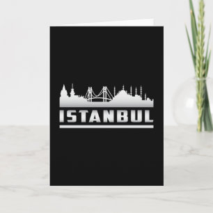 Istanbul Turkey City Skyline Cityscape Funny Gift Karte