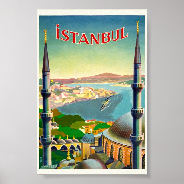 Istanbul Turkey Vintage Poster 1939 (Vorne)