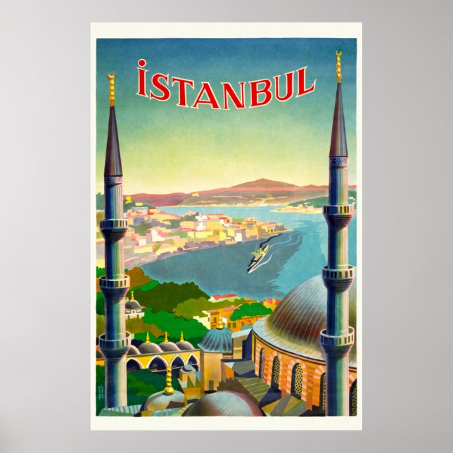 Istanbul Turkey Vintage Poster 1939 (Vorne)