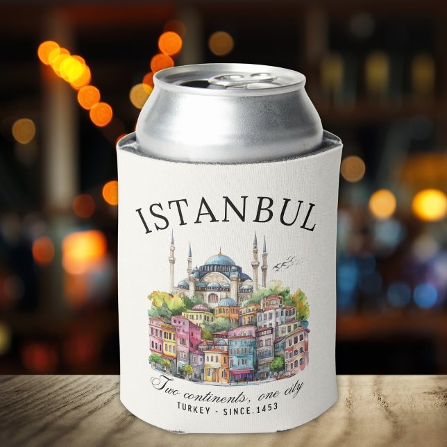 Istanbul Turkey Watercolor art city View Dosenkühler (Von Creator hochgeladen)