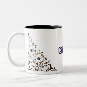 Istanbul Turkiye Blue und Golden Souvenir Zweifarbige Tasse