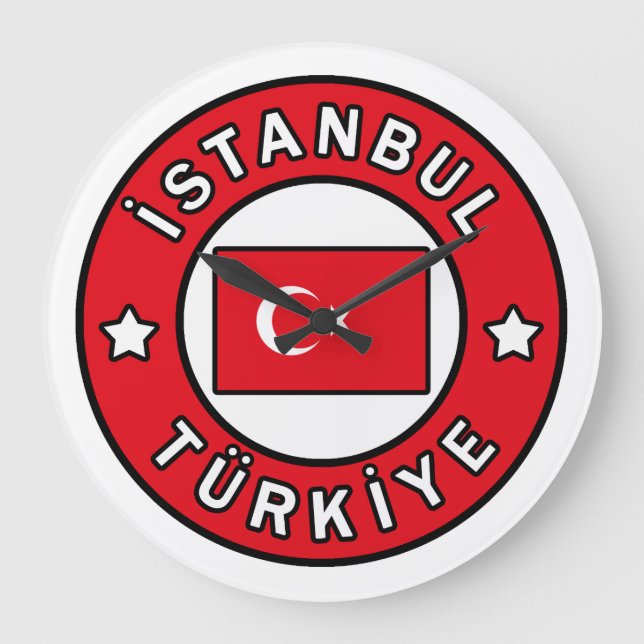 İstanbul Türkiye Große Wanduhr (Vorderseite)