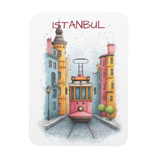 Istanbul Turkiye Travel Magnet (Vertikal)
