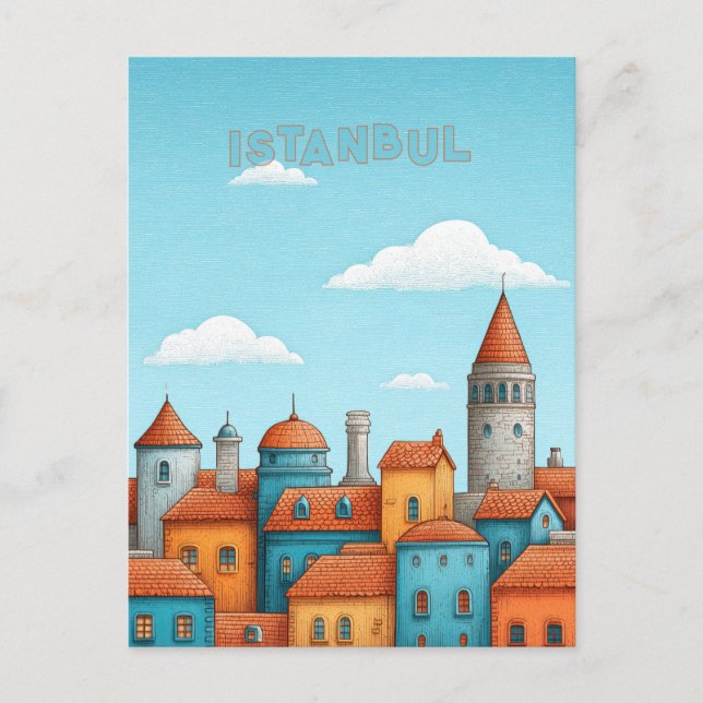 Istanbul Turkiye Travel Postkarte (Vorderseite)