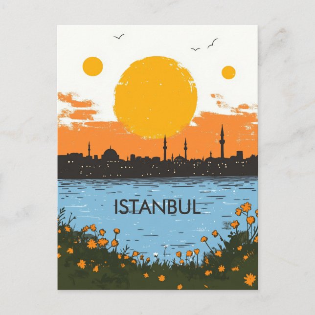 Istanbul Turkiye Travel Postkarte (Vorderseite)
